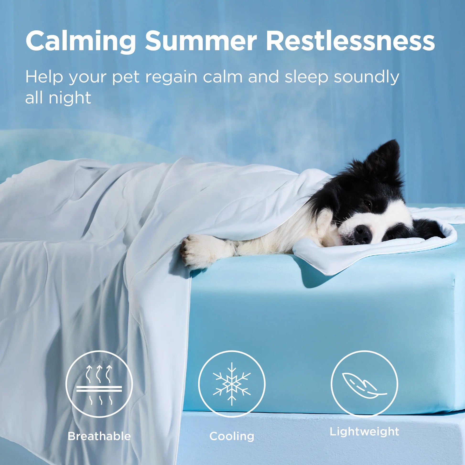 Bedsure Cooling Dog Blanket - Keeps Pets Cool, Lightweight Design, Breathable & Washable