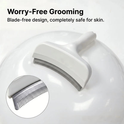 Premium Pet Deshedding Brush and Undercoat Rake for Long-Haired Dogs and Cats, Efficient Dematting and Fur Grooming Tool