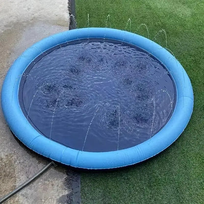 Outdoor Water Sprinkler for Dogs, Portable Non-Slip Universal Pet Play Bathing Sprinkler, Playful Bath Time, Pet Shower Pad for Daily Use, Inflatable Water Soaker #GLOBAL PICKS
