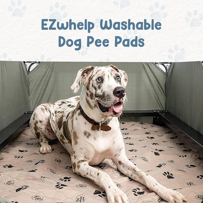 Reusable Washable Dog Pee Pads - Waterproof 24"x36" Mat, 2-Pack for Potty Training and Whelping with Rounded Corners