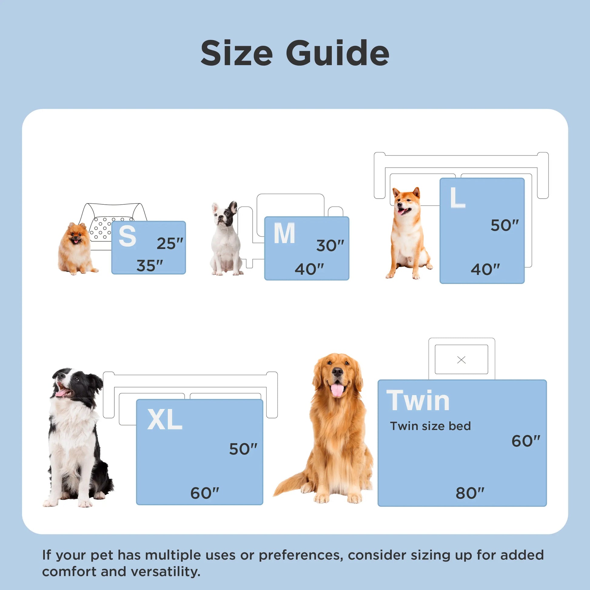 Bedsure Cooling Dog Blanket - Keeps Pets Cool, Lightweight Design, Breathable & Washable