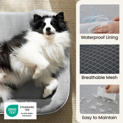 Lesure Realortho Orthopedic Dog Bed for Large and Senior Dogs - Premium Memory Foam with Waterproof Washable Cover for Joint Support and Comfort
