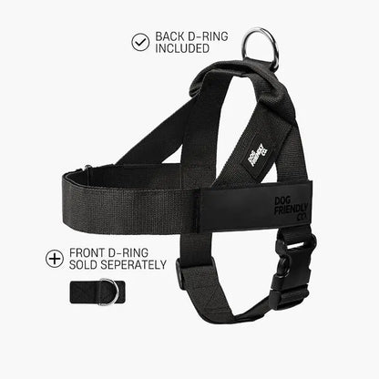 Dog Friendly Co. Harness - Easy to Fit No-Pull Design - Safe Secure and Comfortable - Ideal for All Dogs - Chafe-Resistant Lightweight Straps - Adjustable Straps for Perfect Fit