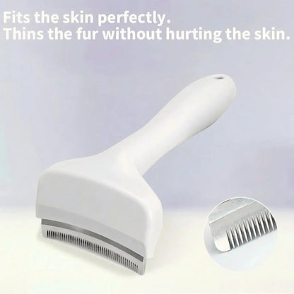 Premium Pet Deshedding Brush and Undercoat Rake for Long-Haired Dogs and Cats, Efficient Dematting and Fur Grooming Tool