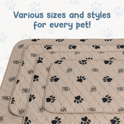 Reusable Washable Dog Pee Pads - Waterproof 24"x36" Mat, 2-Pack for Potty Training and Whelping with Rounded Corners