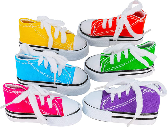 Colorful Cotton Mini Sneakers for Parrots and Small Birds | Engaging Foraging and Interactive Play with Treats or Shredding Material