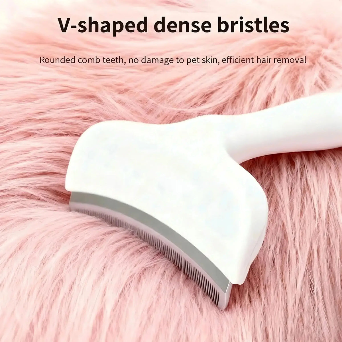 Premium Pet Deshedding Brush and Undercoat Rake for Long-Haired Dogs and Cats, Efficient Dematting and Fur Grooming Tool