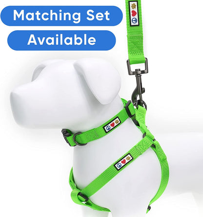 Custom Embroidered 6 Ft Green Nylon Dog Leash for Small Breeds - XS/S Size with Name and Phone Number Option