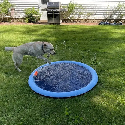 Outdoor Water Sprinkler for Dogs, Portable Non-Slip Universal Pet Play Bathing Sprinkler, Playful Bath Time, Pet Shower Pad for Daily Use, Inflatable Water Soaker #GLOBAL PICKS
