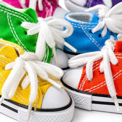 Colorful Cotton Mini Sneakers for Parrots and Small Birds | Engaging Foraging and Interactive Play with Treats or Shredding Material